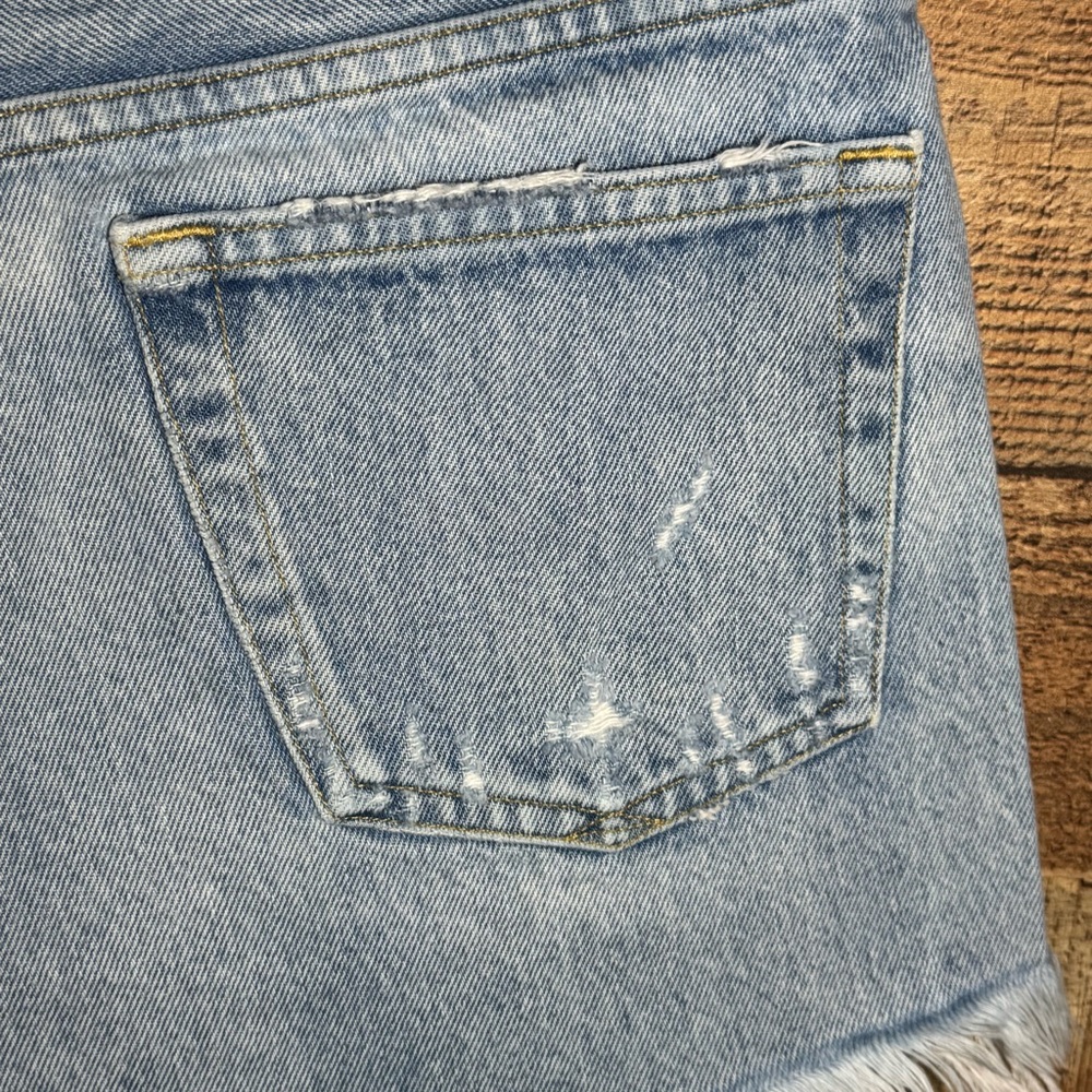 Agolde Parker Distressed Cut Off Shorts size 28 Classic Summer Festival - Picture 10 of 14
